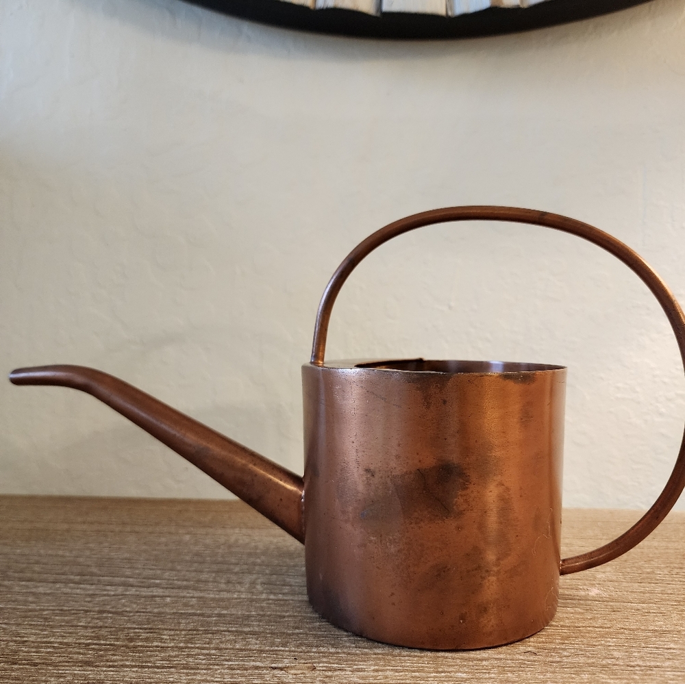Vintage Antique Copper Watering Can